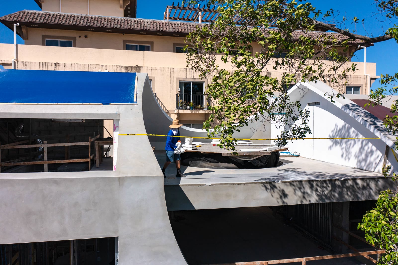 Roofing, self-performed. Academia holds the roofing license of record here, so the membrane over a roof that is also…